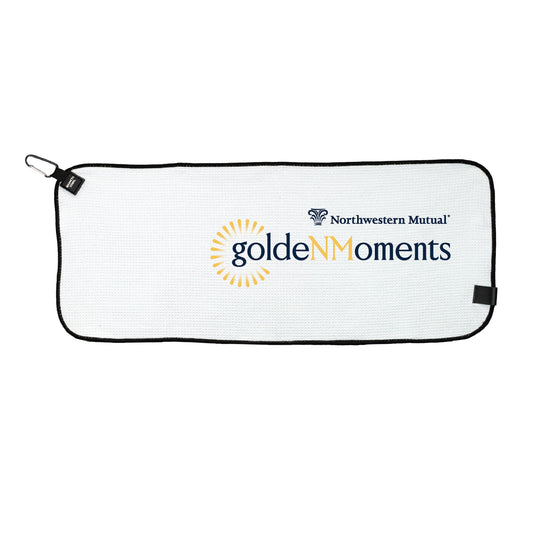 goldeNMoments 28" X 12" Magnetic Waffle Golf Towel